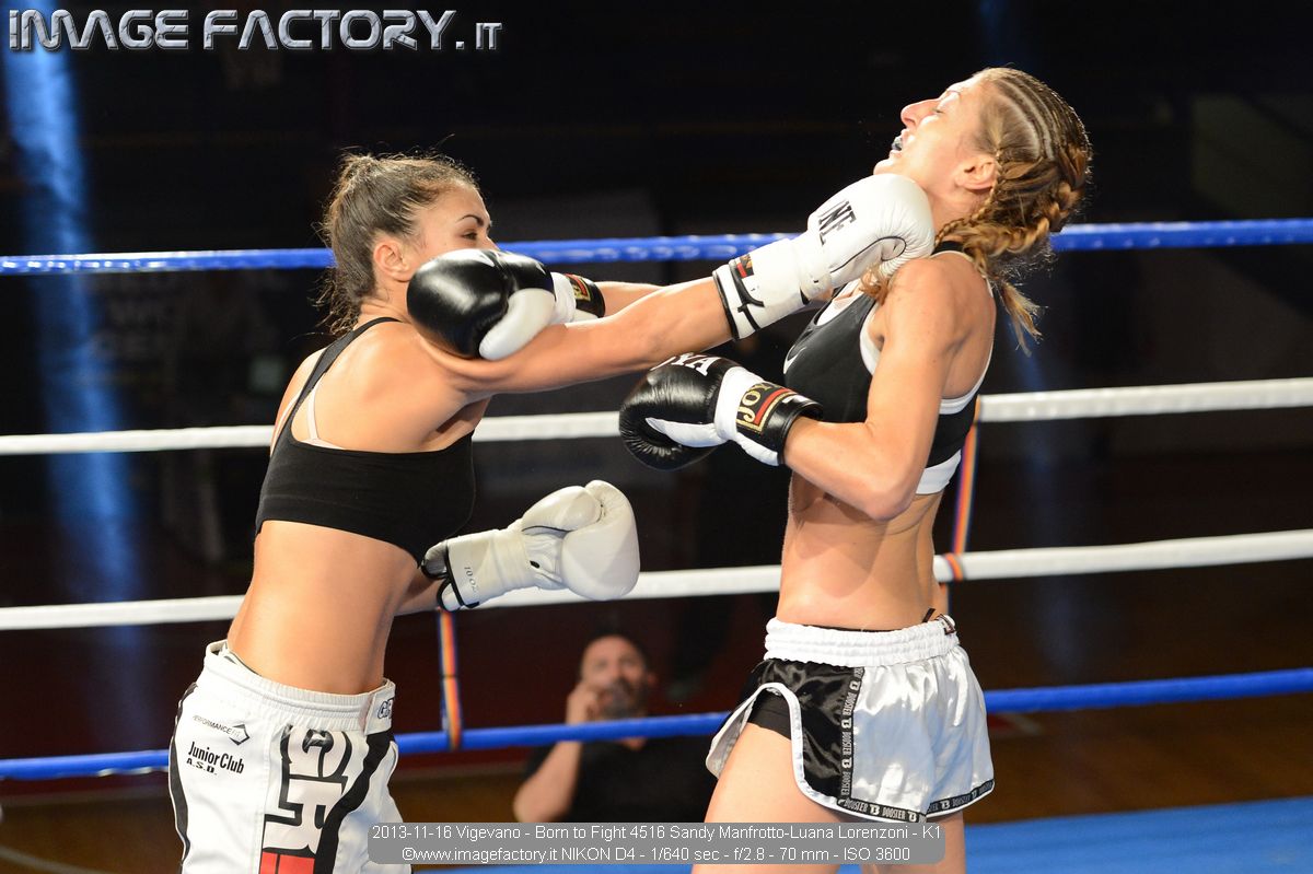 2013-11-16 Vigevano - Born to Fight 4516 Sandy Manfrotto-Luana Lorenzoni - K1
